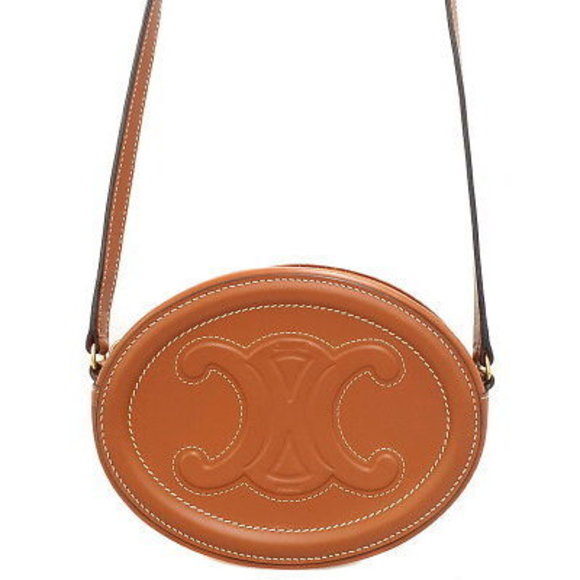 Celine Oval Cuir Triomphe Crossbody Bag - Picture 1 of 8